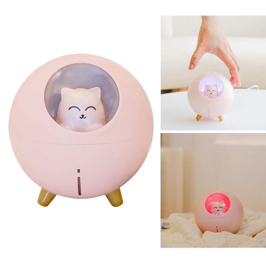 220ML LED Mini Humidifier Cute USB Diffuser Office Bedroom White
