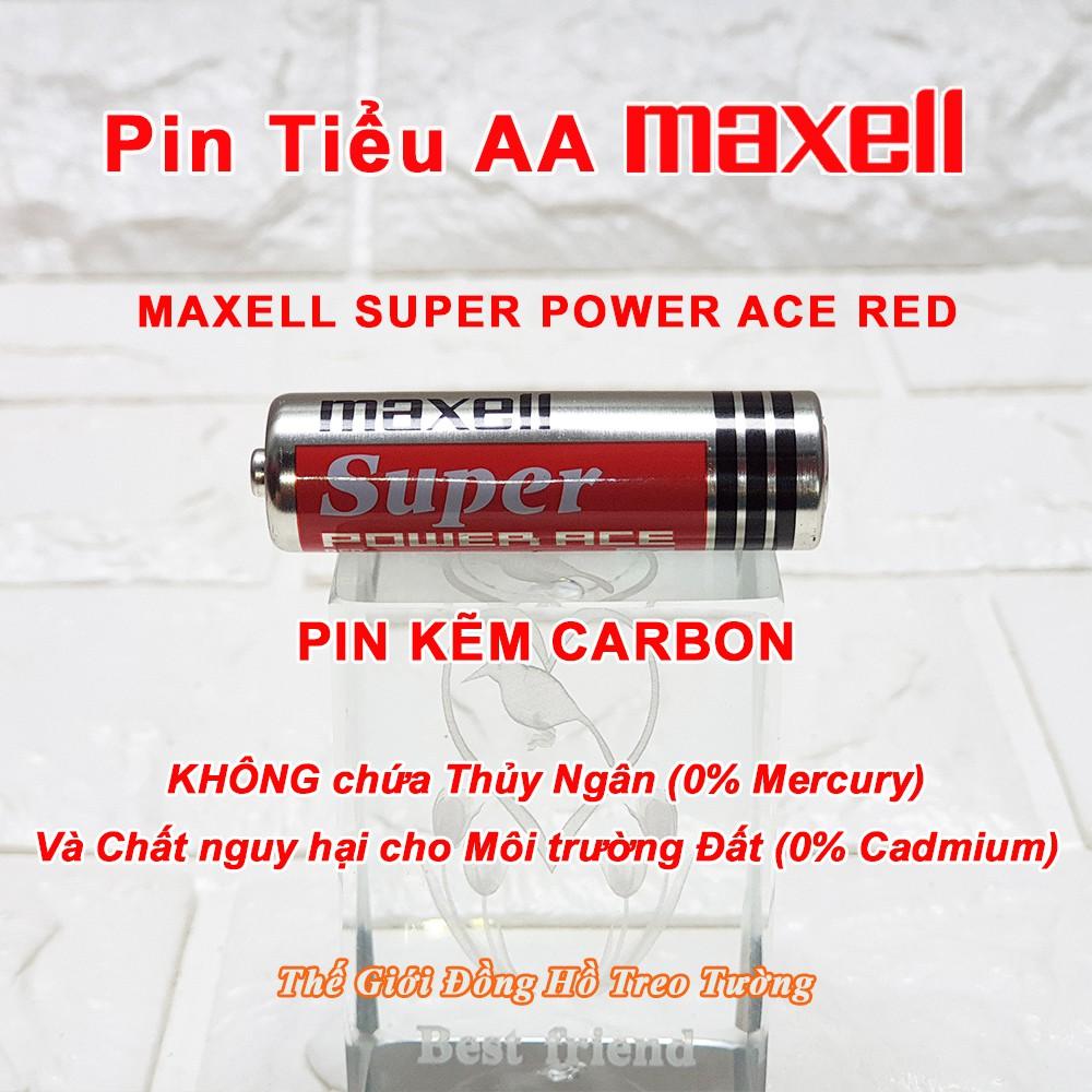 Pin tiểu Maxell Supper Power ACE Red Vỏ Nhôm – Vỉ 8+1=9 Viên AA x 1.5V