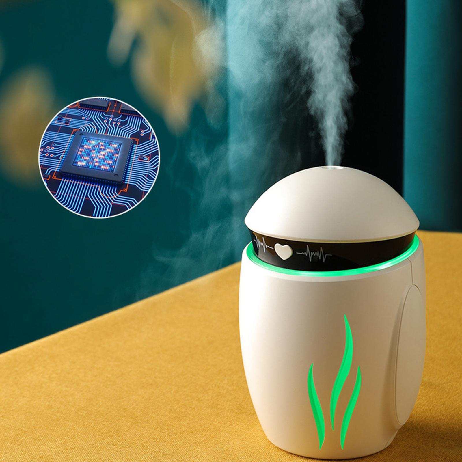 Portable Humidifier USB Powered Mini Robot Desktop Sprayer for Home Office Travel Car Air Moisturizing with LED Night Light