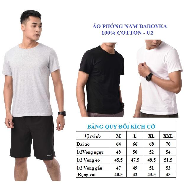 Áo Phông Nam Chất COTTON 100% Kiểu Cách Đơn Giản, Thấm Hút Mồ Hôi Cực Tốt 