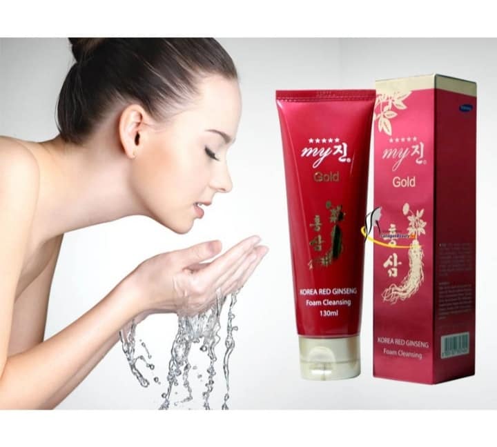 Sữa rửa mặt hồng sâm đỏ My Jin Gold Korea Red Ginseng Foam Cleanser 130ml