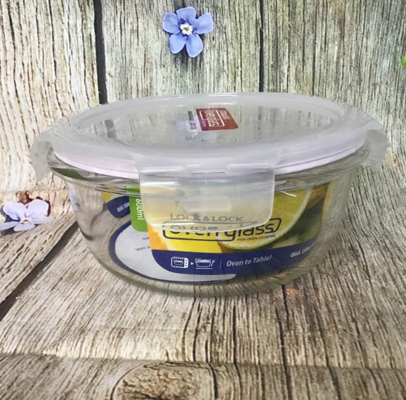 Hộp Thủy Tinh Lock&amp;Lock Clear Tròn LLG822 (400ml)