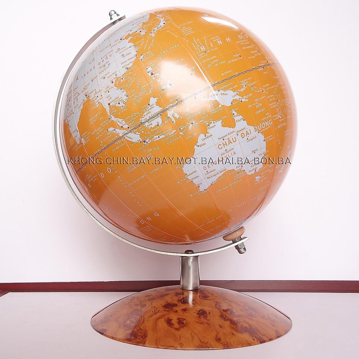 quả cầu phong thuỷ 30 TV - Giá đỡ inox, đế inox vân nu