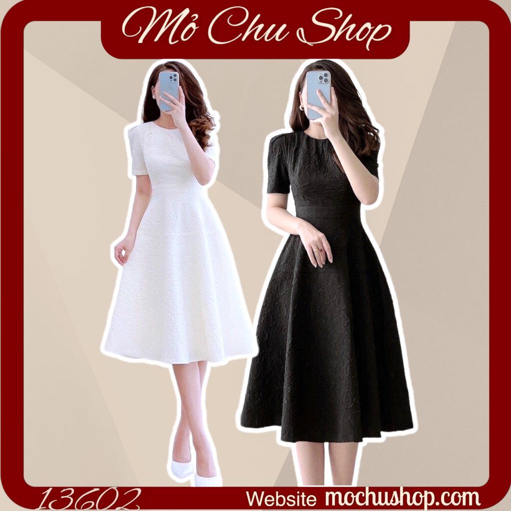 ĐẦM XÒE GẤM XỐP TAY NGẮN 13607