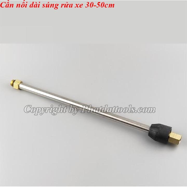 Cần nối dài súng rửa xe 30-50cm-Chất liệu đồng,thép không gỉ cao cấp
