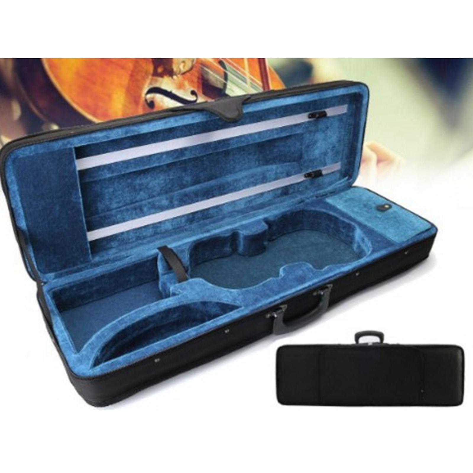 Violin Storage Hard Box, Oblong Violin Carrying Bag with Handle for Travel