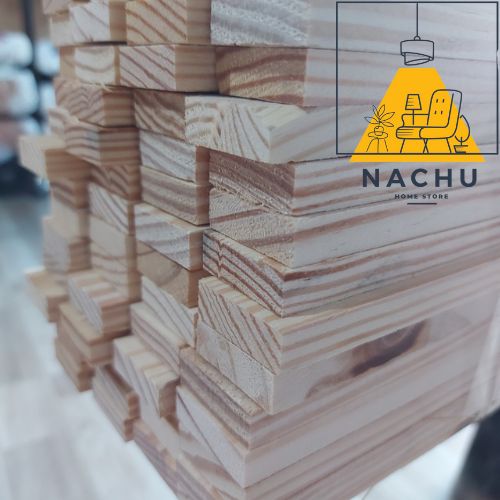 Gỗ Thông 1m2 x 3 cm x 1.3cm Láng Mịn 4 Mặt Nachu Home