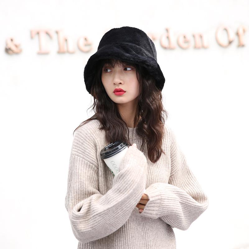 Phụ Nữ Nón Mùa Đông Ấm Áp Thời Trang Người Cá Nón Mùa Đông Sang Trọng Lưu Vực Nón Sang Trọng Nón Nhật Mềm Mại Em Gái Ins Khoác Nón AC2114