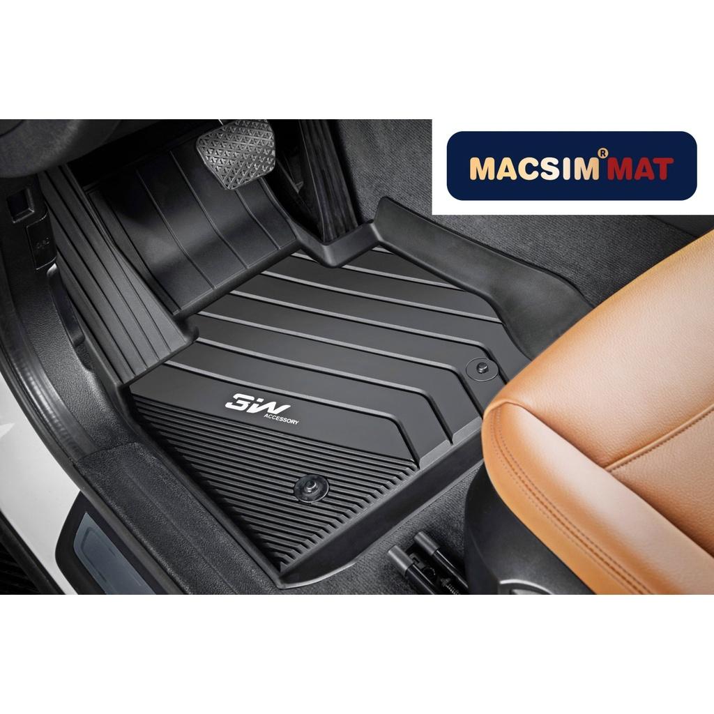 Thảm lót sàn xe ô tô BMW NEW X3 2018- đến nay Nhãn hiệu Macsim 3W chất liệu nhựa TPE đúc khuôn cao cấp - màu đen