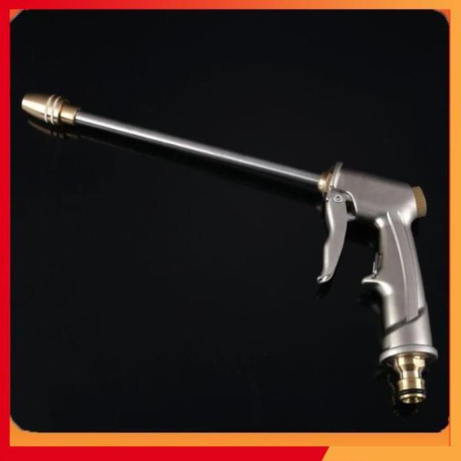 Bộ dây vòi xịt nước rửa xe, tưới cây . tăng áp 3 lần, loại 15m 206701-2 đầu đồng, cút đồng