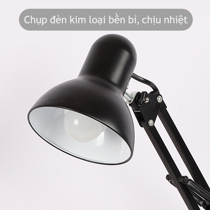 Đèn học kẹp bàn đế tròn MT-811