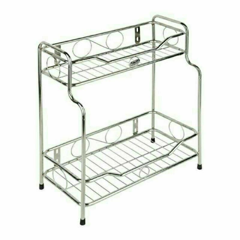 Kệ inox 2 tầng để gia vị hàng đẹp