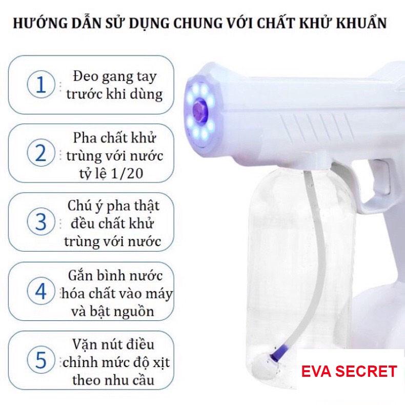 Súng Xịt Phun Khử Khuẩn - Diệt Khuẩn Phun Khử Trùng NANO Tia UV Khử Khuẩn