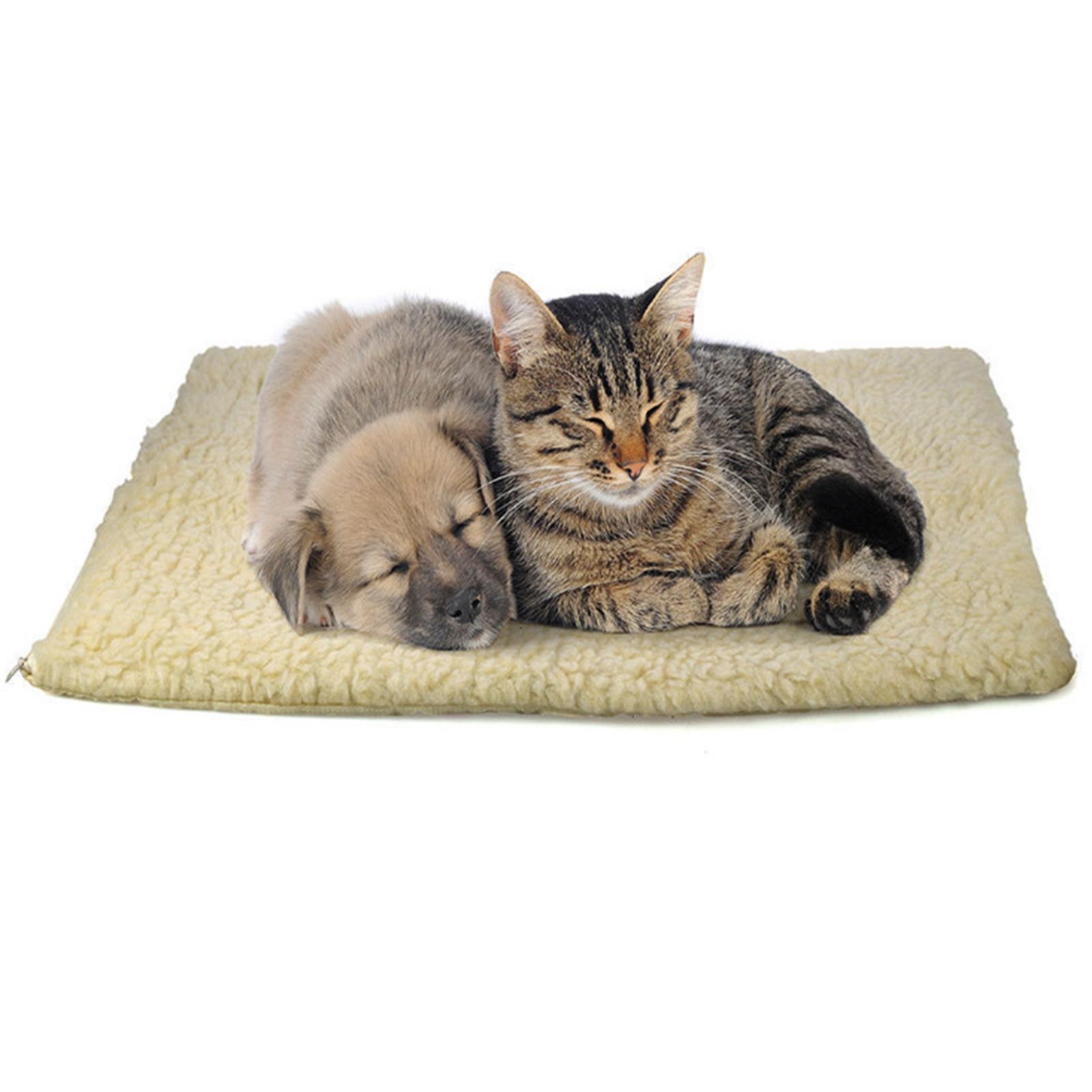 Foldable Warm Pet Blanket, Cat Sleeping Pad Washable, Bedding Cushion, Supplies Dog Mat Kennel, for Puppy Small Medium Rabbit Couch Travel