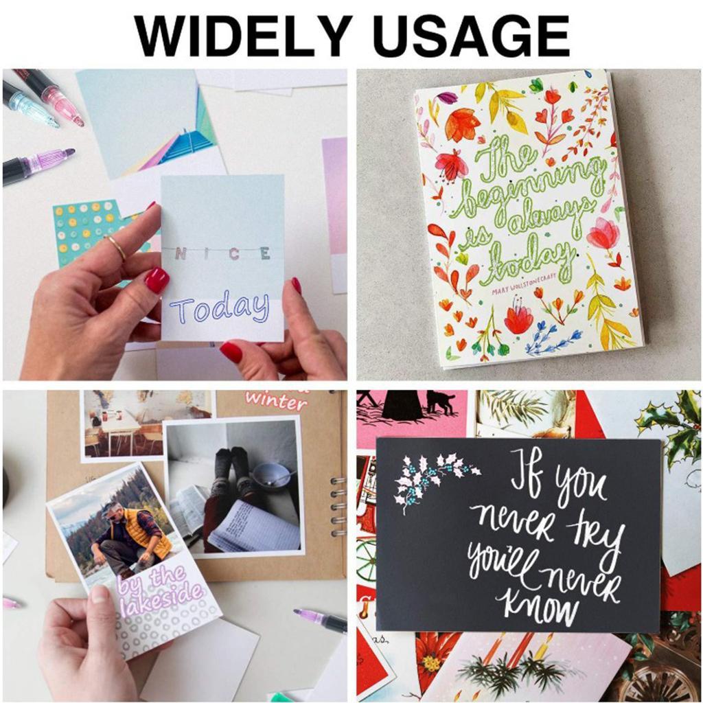 12Pcs Glitter Double Line Outline Pens Arts Drawing Graffiti Doodle Pens DIY