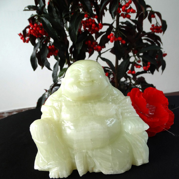 Tượng Phật Di Lặc Onyx Xanh