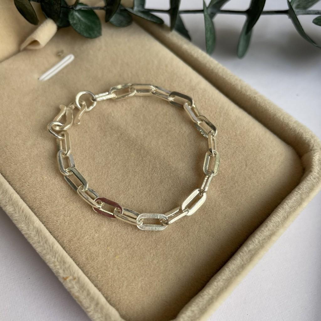 Lắc bạc, vòng bạc trẻ em dây xích thưa size cho bé 1-4 tuổi