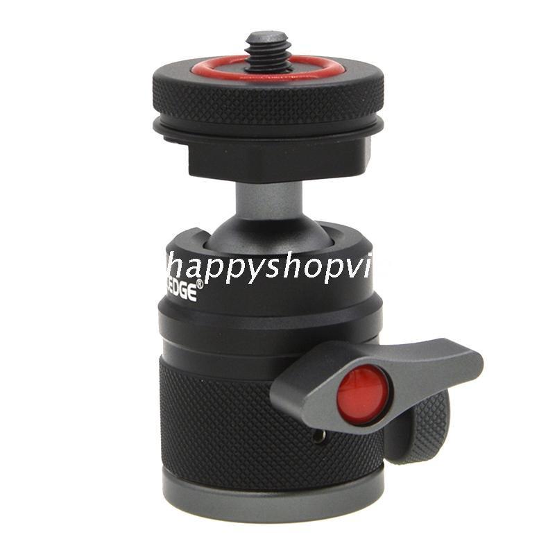 HSV Mini Full Metal Panoramic Spherical Gimbal Cold Shoe Clip Conversion Ball Head Table For Micro SLR Microphone Light Tripod Head