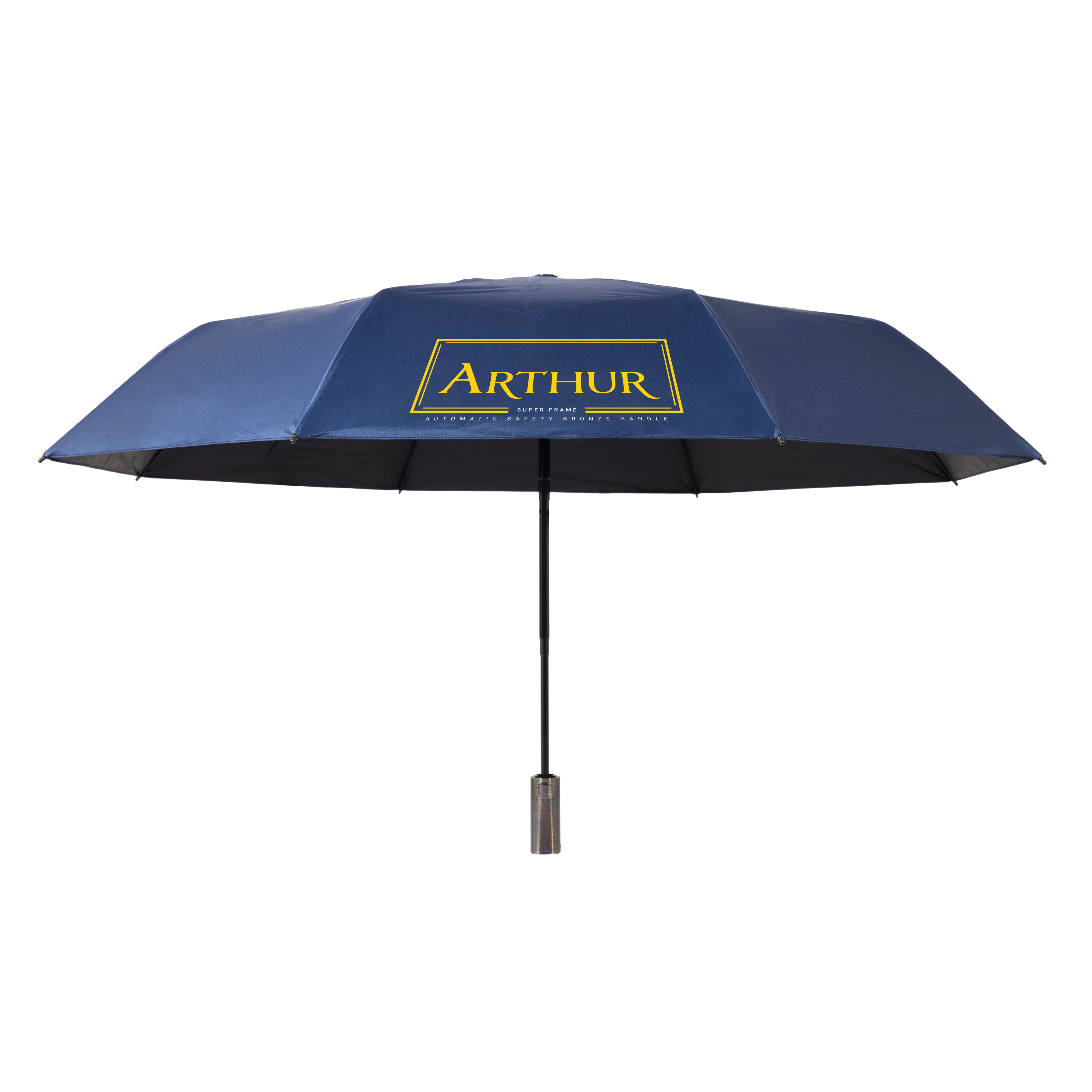 Ô dù tự đông thông minh Nason Umbrella The Arthur tự động đóng mở 2 chiều, tay cầm phủ kim loại cao cấp màu Bronzo, dù tự động gấp ngược, chống gió bão cấp 6