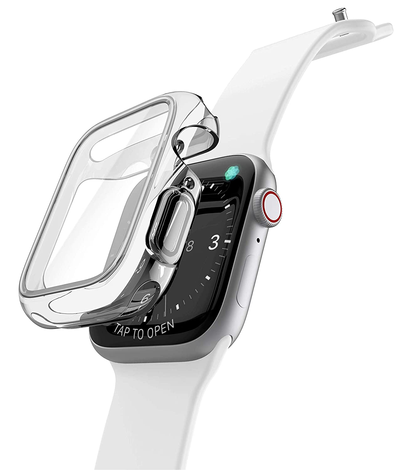 Hình ảnh Ốp viền chống sốc Raptic 360X Protective Case 44mm trong suốt dành cho Apple Watch - Hàng chính hãng