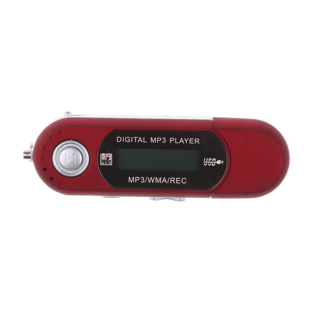 2pcs 4GB USB MP4 MP3 Music Video Recording FM Radio eBook Red