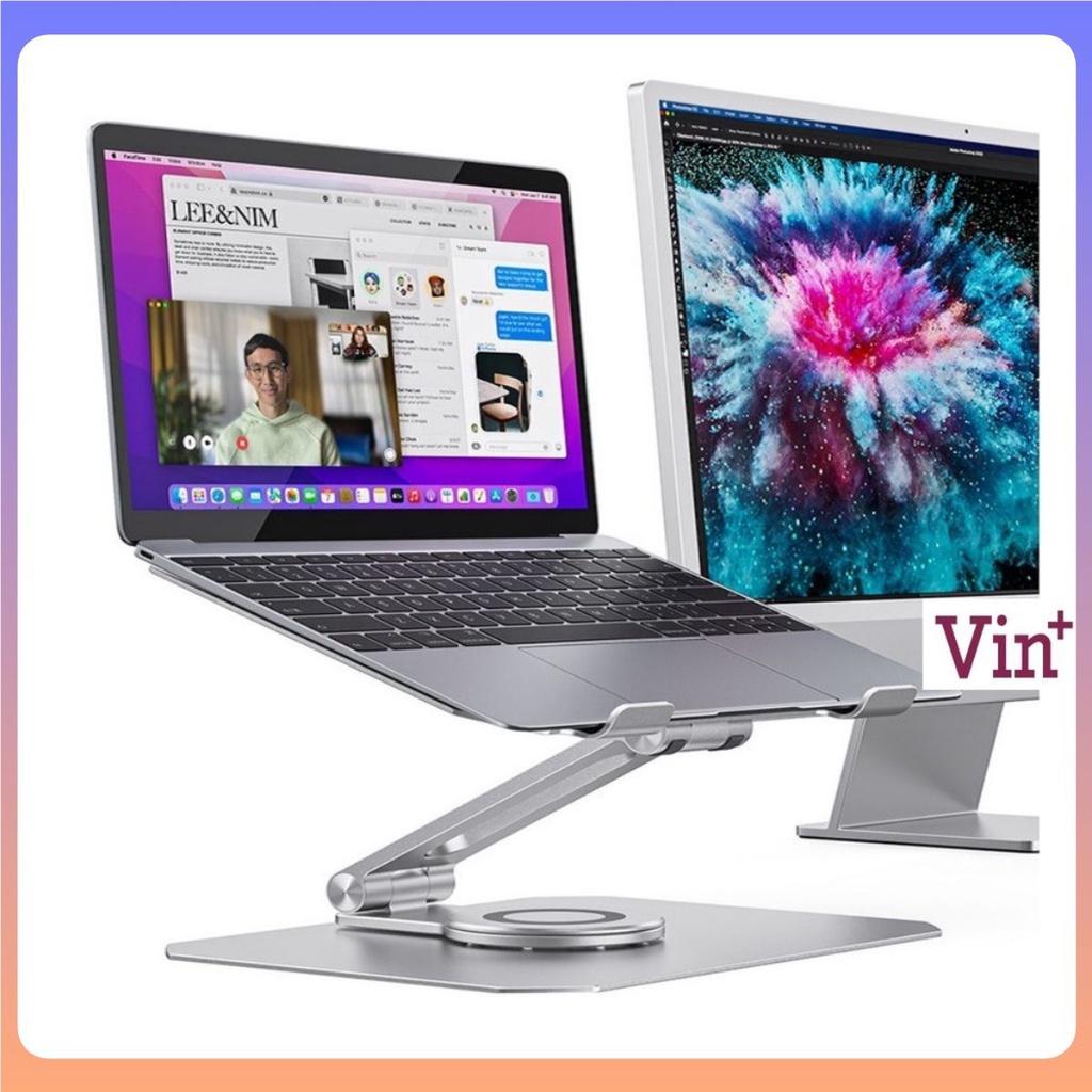 Giá đỡ Laptop, Macbook nhôm hãng Boneruy L05 chân đế xoay 360 độ chắc chắn cao cấp cho máy 11 - 16 inch.