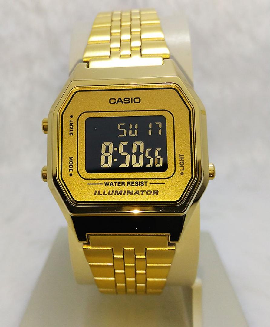 Đồng hồ nữ dây kim loại Casio LA680WGA-9BDF