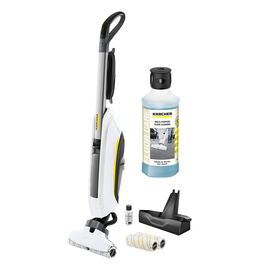 Combo Máy Lau Sàn Karcher FC 5 Premium *Eu (Trắng) Và Nước Lau Sàn 1.055-560.0 (500ml)