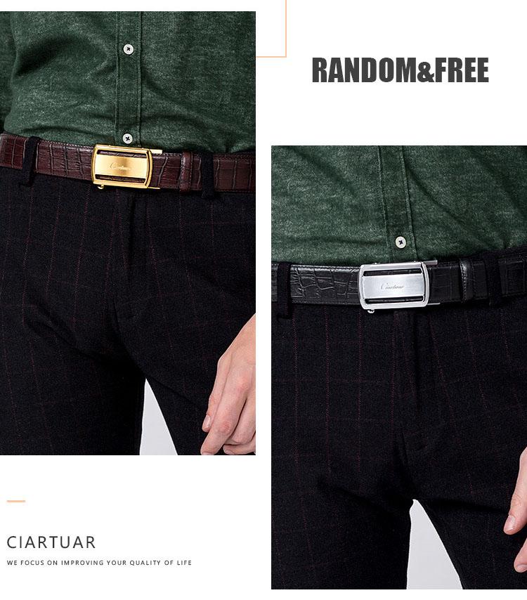 Ciartuar Dây Thắt Lưng Tự Động Cao Cấp BH158 - Da Bò Sang Trọng & Khóa Hợp Kim Bền Bỉ