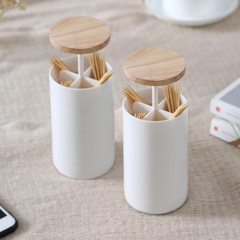 Hộp Đựng Tăm Xỉa Răng Dạng Ấn Tự Động Tiện Lợi