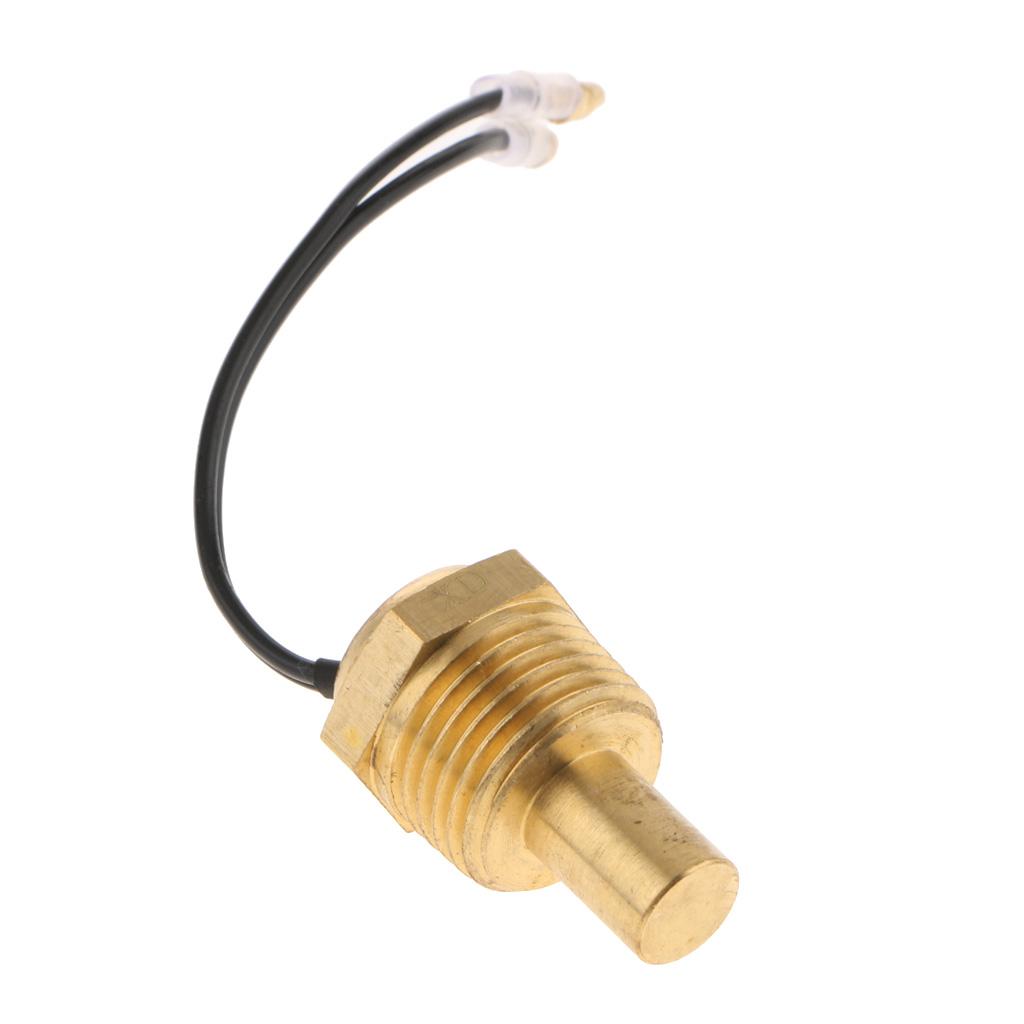 2 Pieces Car Truck Digital Water Temp Temperature Sensor Head Plug 21mm