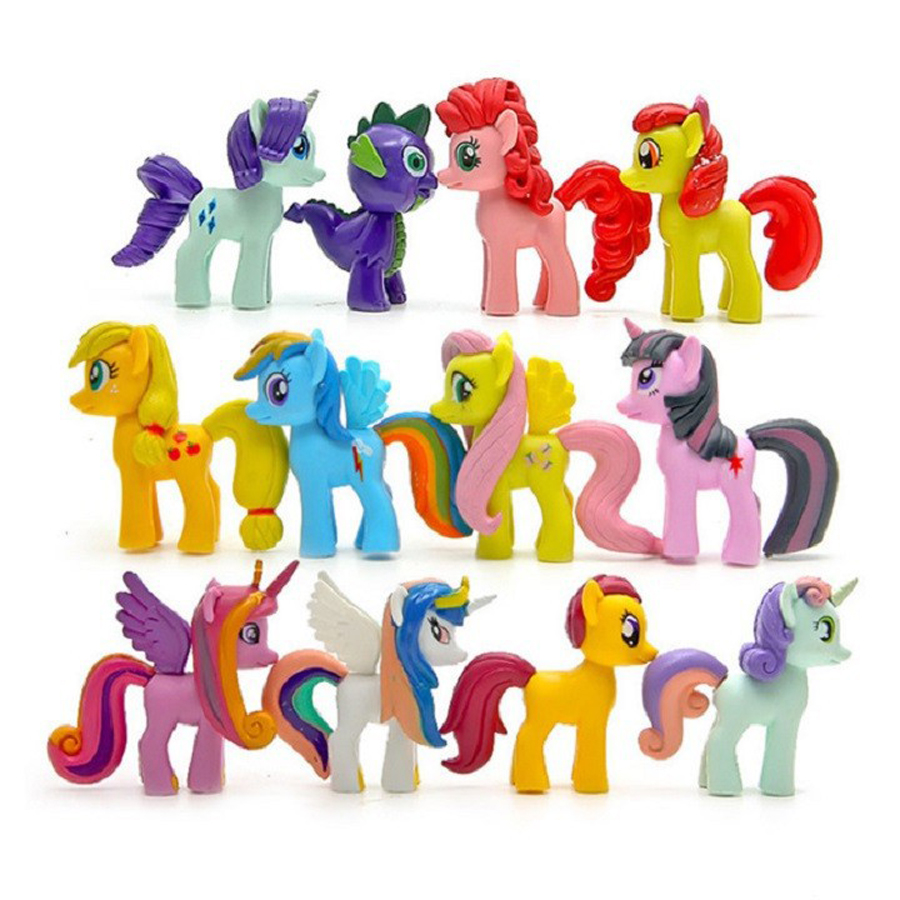 Bộ 12 ngựa Pony loại cao 6-7cm