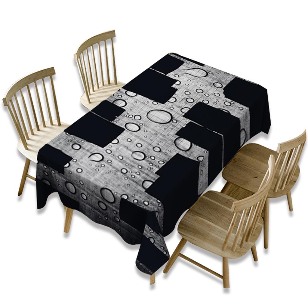 American Rectangular Polyester Tablecloth Table Cover Kitchen