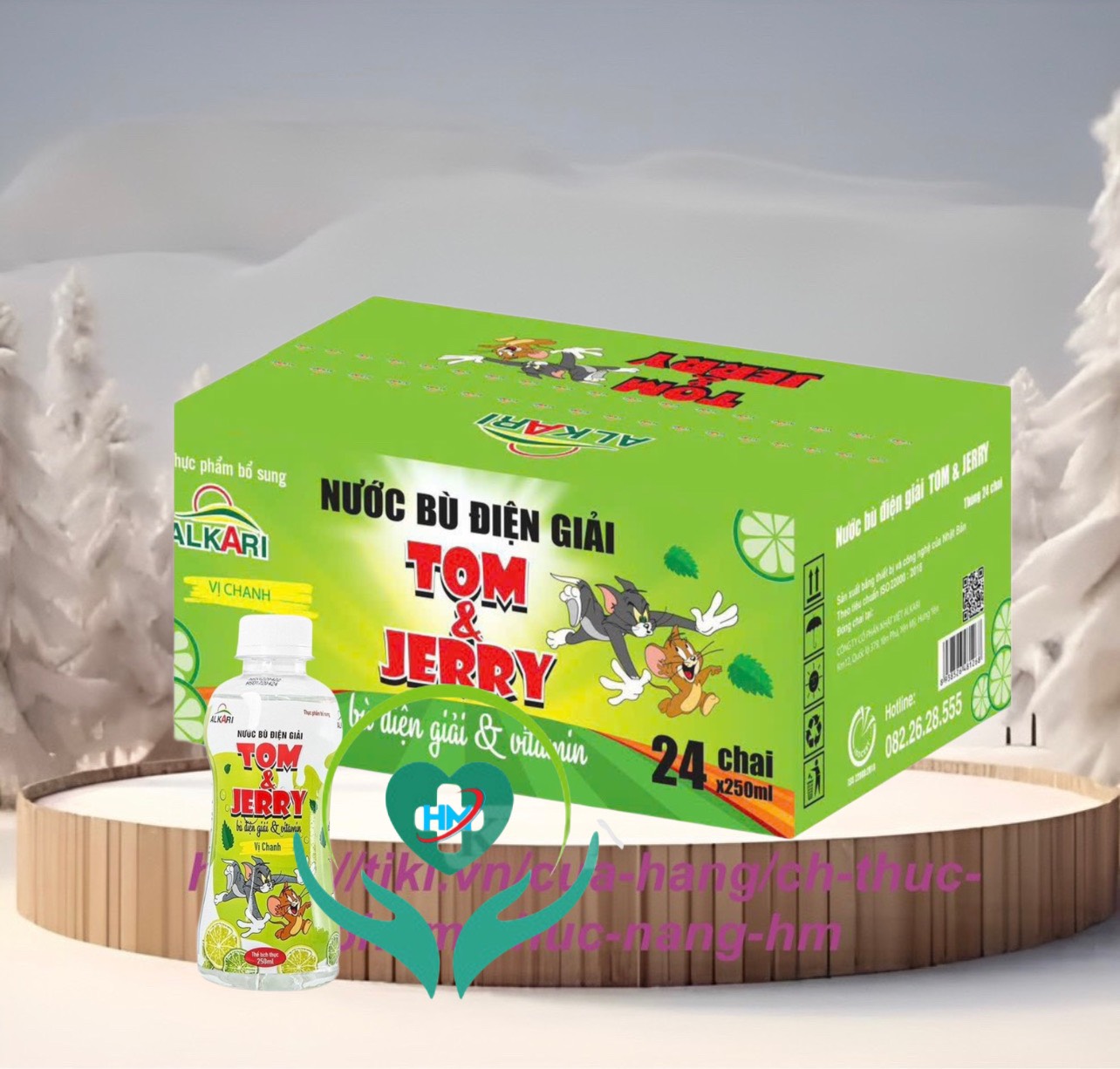 Nước điện giải vị chanh Tom & Jerry - Phục hồi sức khoẻ, bù nước và chất điện gi