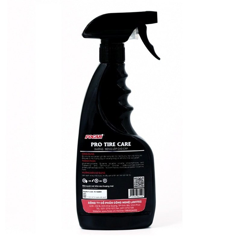 Dung dịch Dưỡng &amp; Bóng Lốp Cao cấp FOCAR Pro Tire Care 500ML