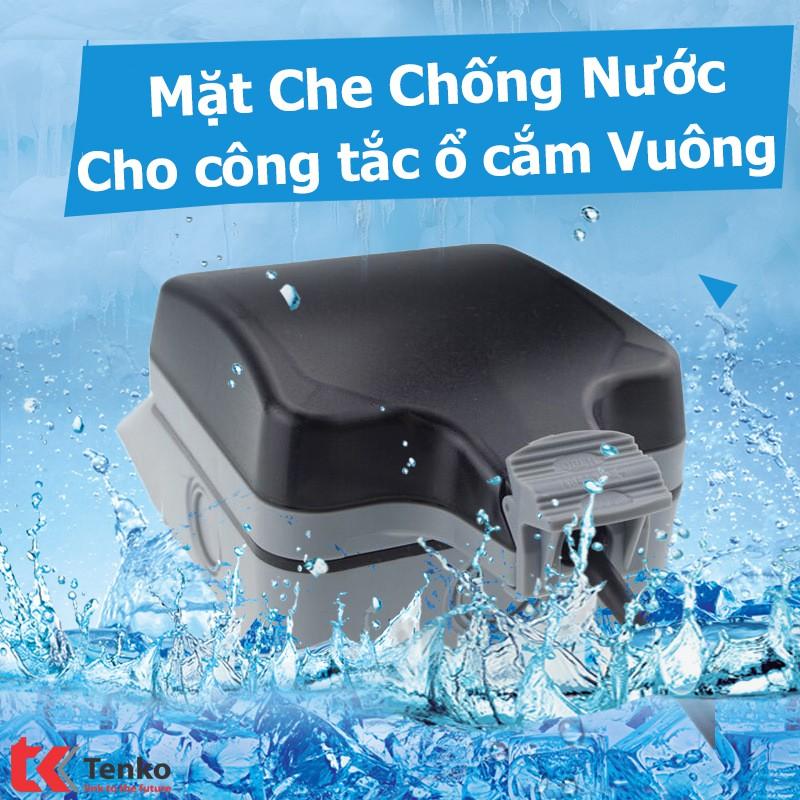 Hộp Che Mưa Chống Nước Cho Mọi Công Tắc - Ổ Cắm Vuông - Mặt Che Ổ Điện Ngoài Trời Chống Nước Toàn Phần Tenko TK-IP66