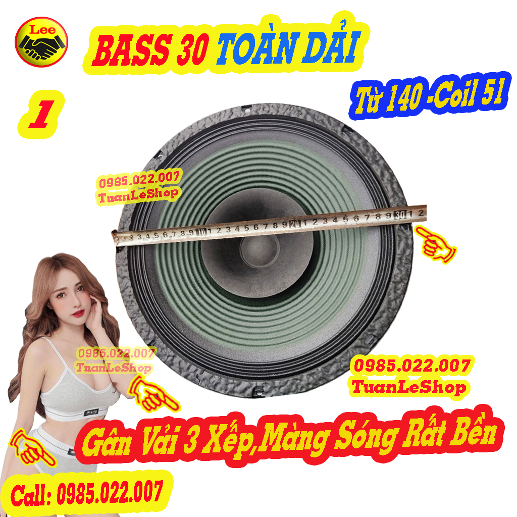 LOA BASS 30 TOÀN DẢI - BASS 3 TAC COI 51 TỪ 140 - LOA TOÀN DẢI - GIÁ 1 LOA