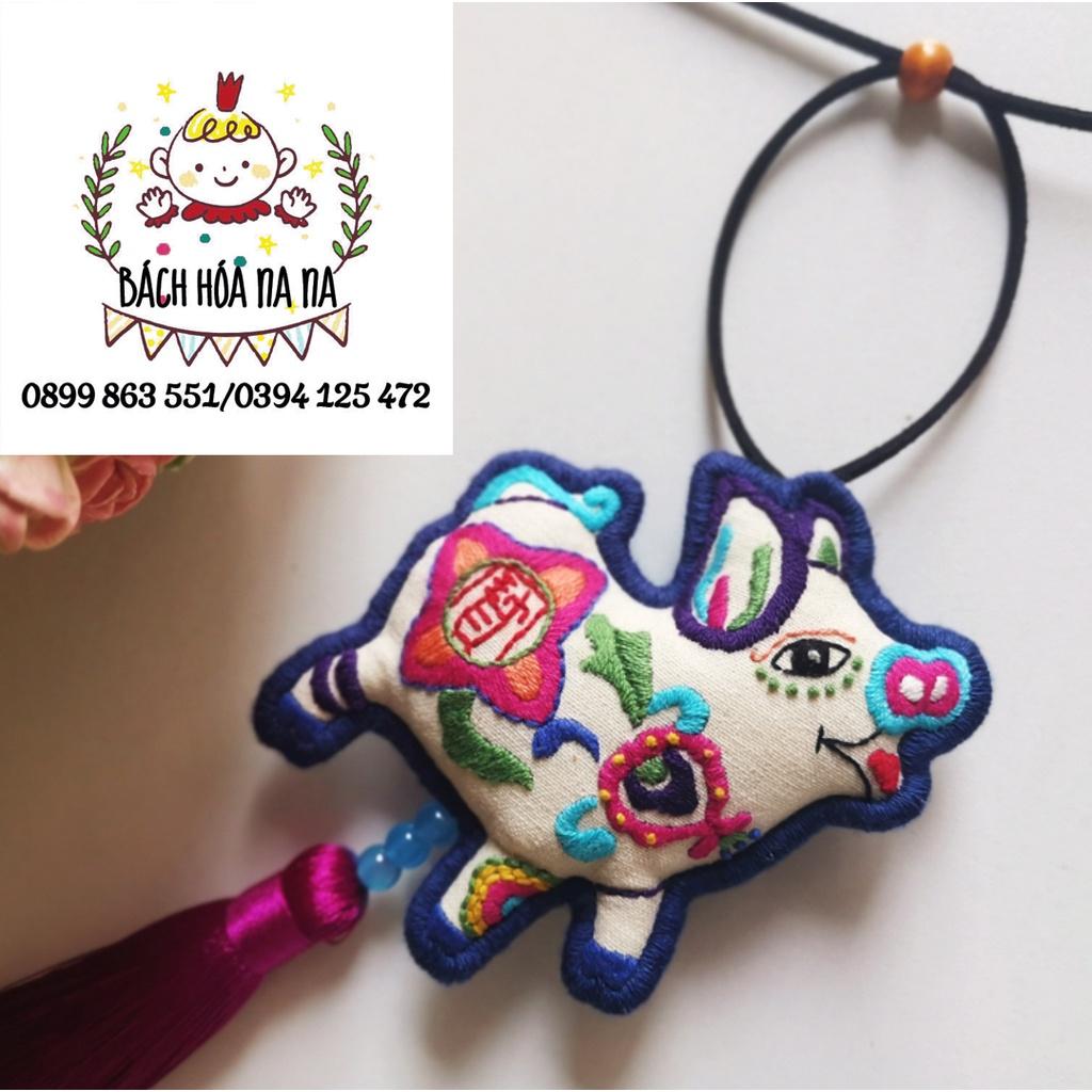 DIY Bộ 12 Túi Thêu Hình Cung Hoàng Đạo Tự Làm,Bùa bình Tử thêu tay,DIY Gói vật liệu nhân tạo/ BÁCH HÓA NA NA