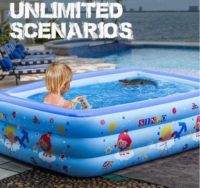 Cá Sấu Xanh Ghi-Nê Điều Khiển Từ Xa Croc Under Toy