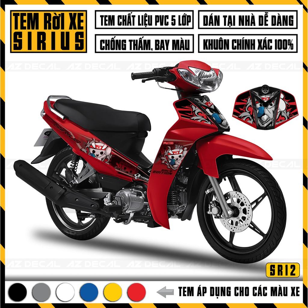 Tem Chế Xe Sirius RC Racing Boy | SR12 | Decal Rời Cắt Khuôn Sẵn Dễ Dán