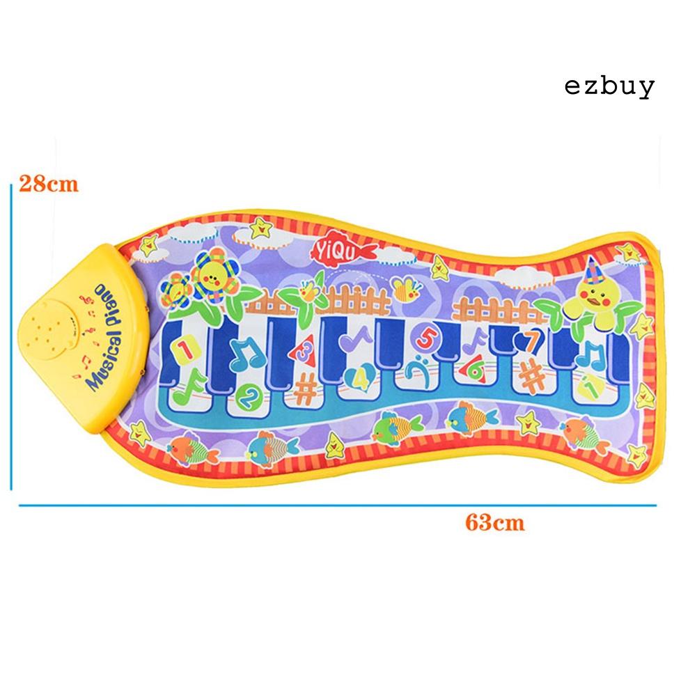 Thảm Nhạc Hình Cá Hoạt Hình 8 Phím Cho Bé