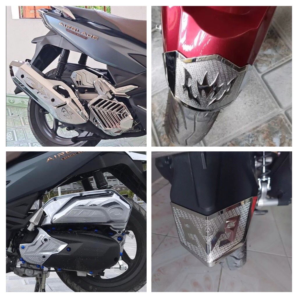 COMBO ỐP PHỤ KIỆN TRANG TRÍ DÙNG CHO ĐỜI XE AB 2022 2023 2024 - 125 160cc CROM