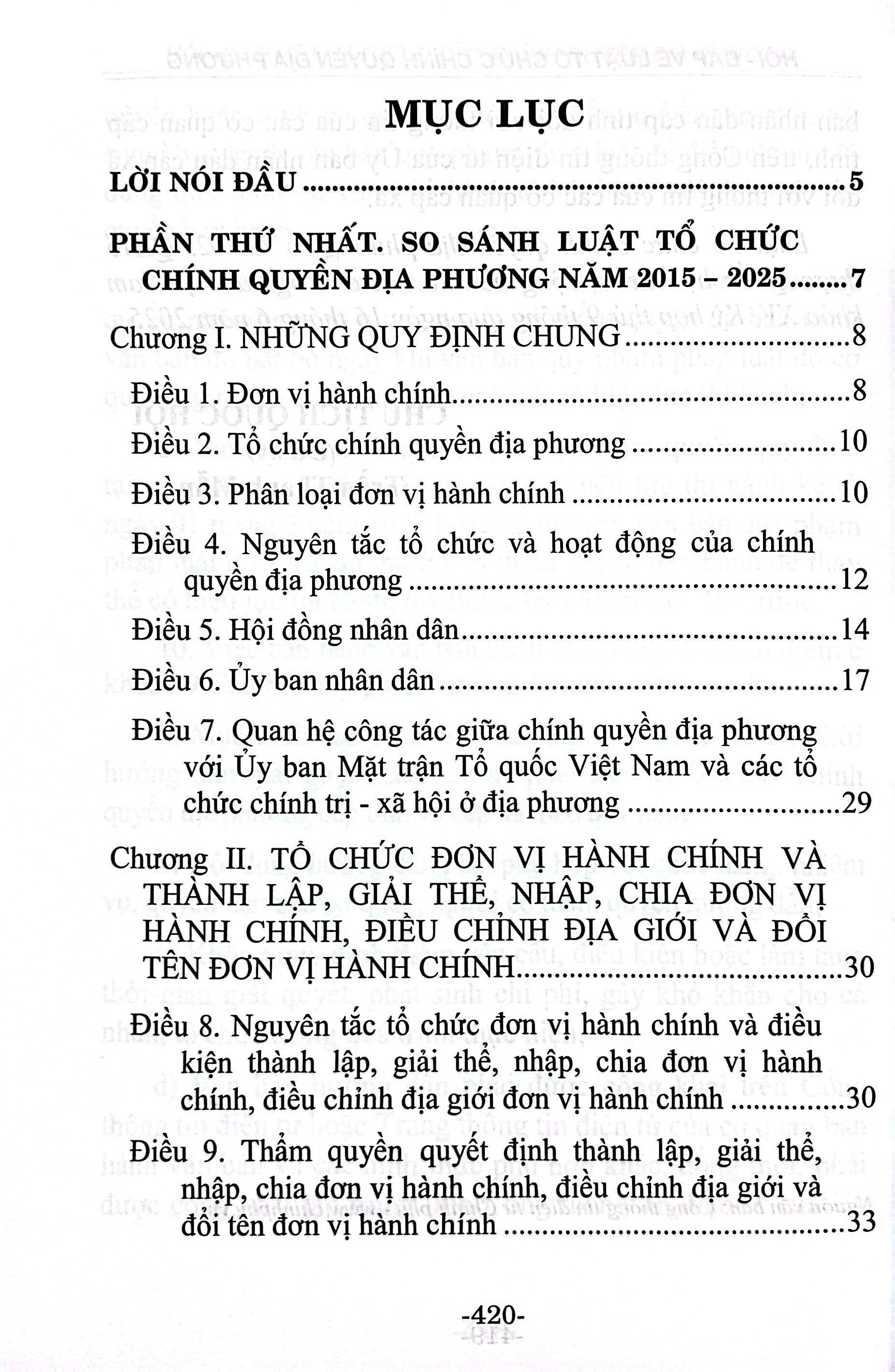 Sách - So Sánh Luật Tổ Chức Chính Quyền Địa Phương Năm 2015-2025 Và Hỏi-Đáp Về Luật Tổ Chức Chính Quyền Địa Phương