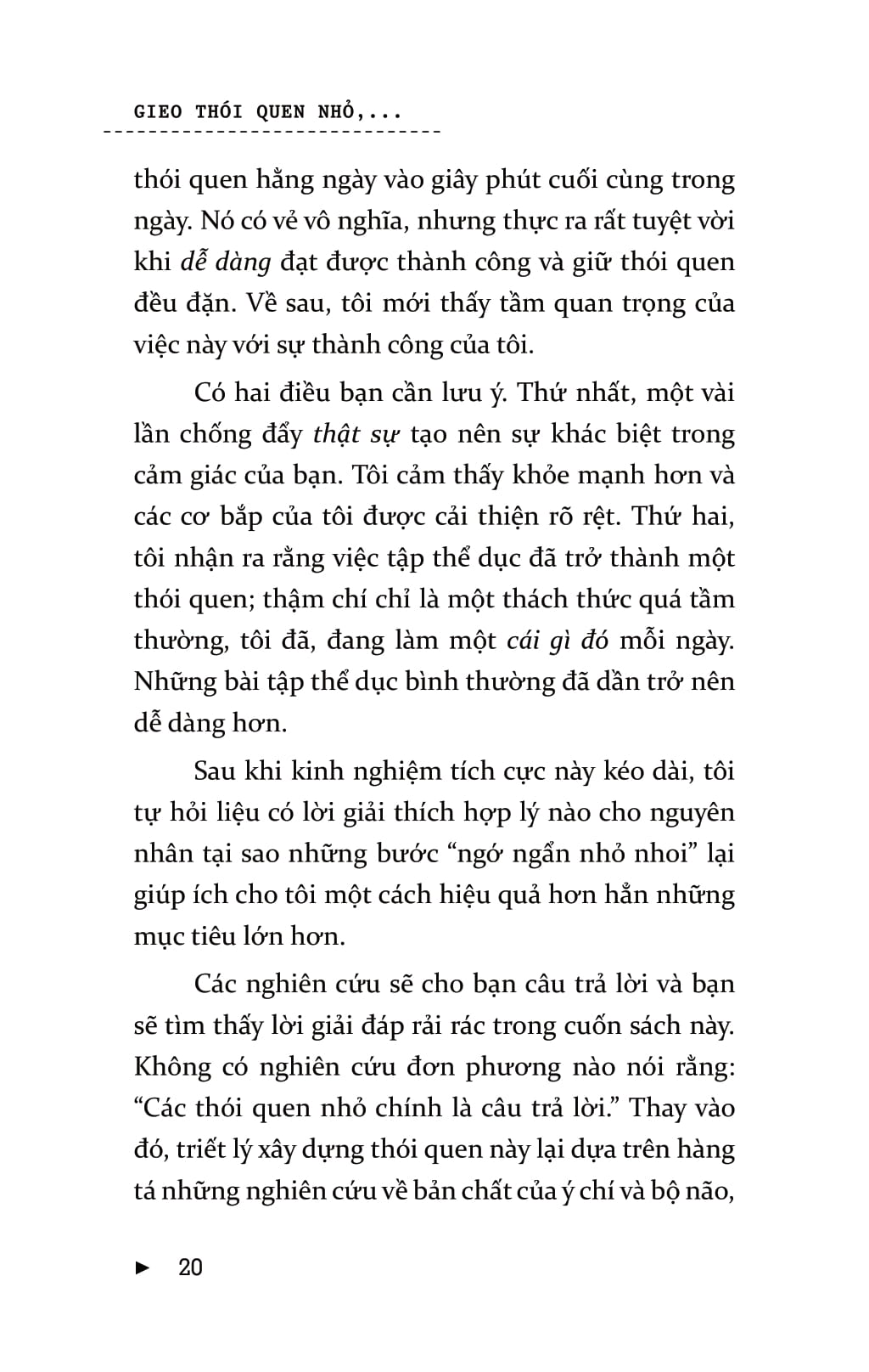 Sách Gieo Thói Quen Nhỏ, Gặt Thành Công Lớn