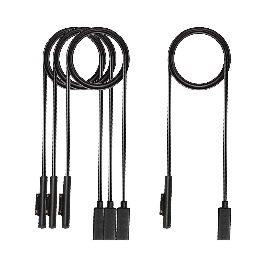 4x Connect For Microsoft Surface Pro 7/6/5/4/3 With USB-C 15V 4A Cable