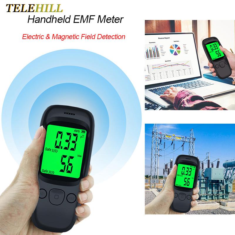 Máy dò bức xạ điện từ, máy kiểm tra điện trường, báo động âm thanh, bộ đếm EMF, máy đo di động chính xác cao