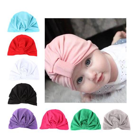 Mũ Turban đội đầu cho bé màu sắc xinh 0-1 tuổi