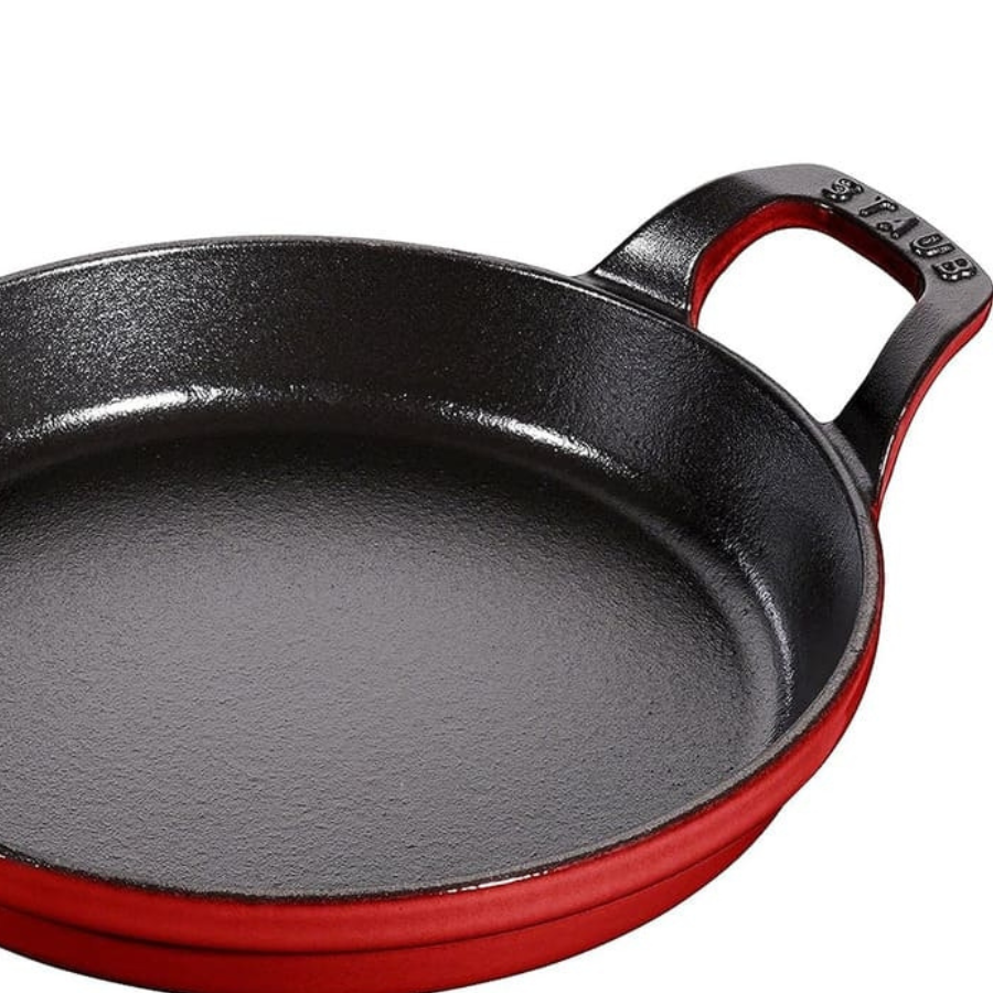 Khay Gang Tròn STAUB - Màu Đỏ Cherry - 20cm