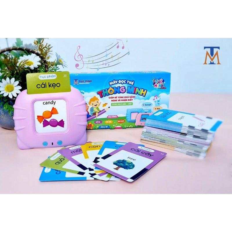 Máy đọc thẻ Flashcard Mèo Con song ngữ Anh Việt hỗ trợ bé học tiếng anh