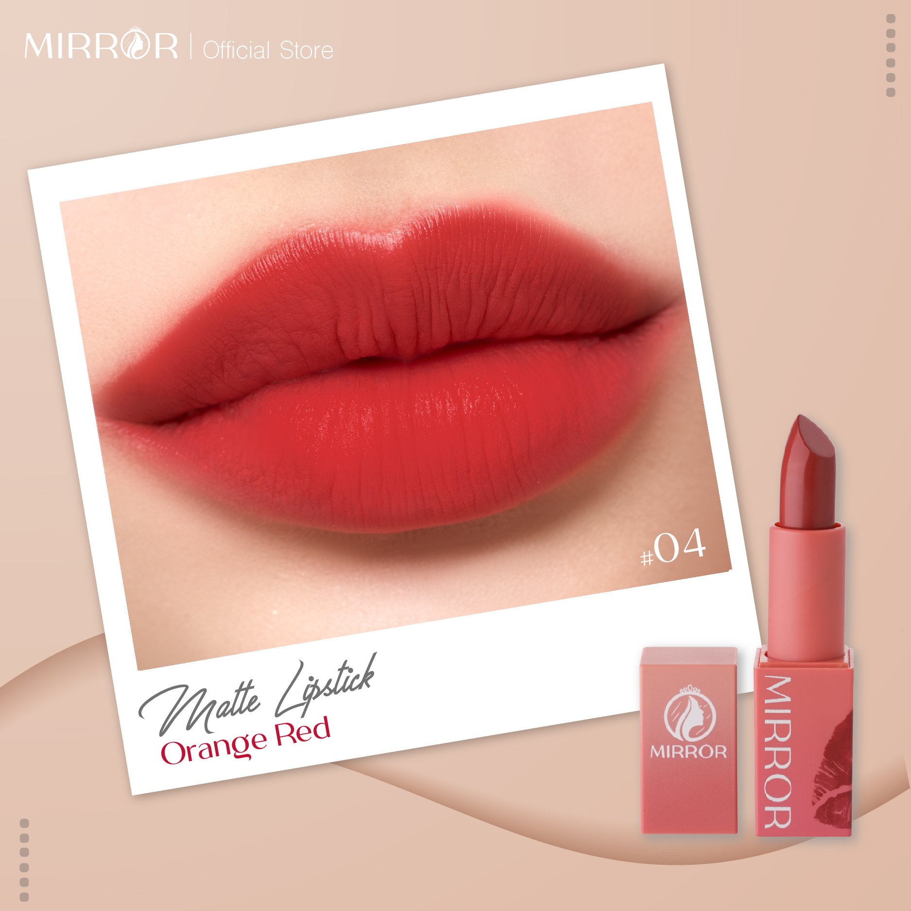 Son môi lì dạng thỏi MIRROR Matte Lipstick 4g